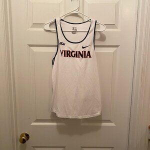 Virginia UVA Cavaliers Men's Track Team Issued Nike White Tank Top Medium (26)